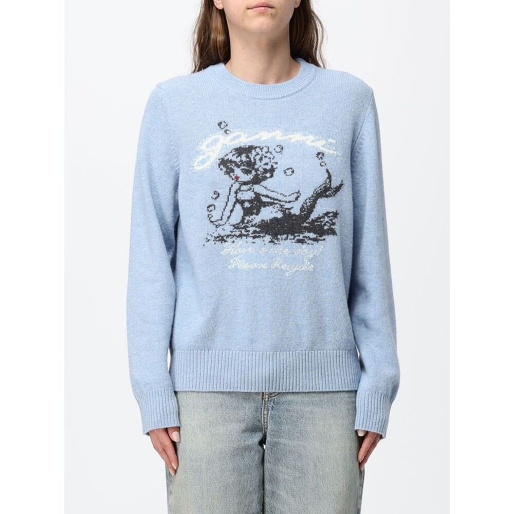 Ganni Sweater Woman Blue